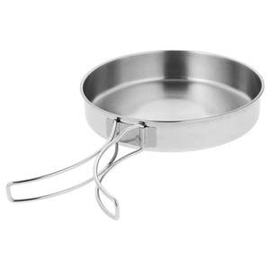 Portable Skillet Crepe Pan Travel Small Folding with Handle Frying Backpacking - Picture 1 of 12
