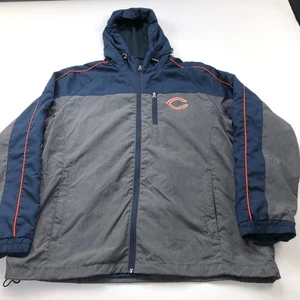 NFL Chicago Bears Medium Mens Full Zip Wind Shell Hoodie Jacket - Picture 1 of 11