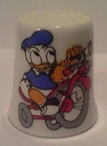 Charming Baby Donald Duck Collectible Porcelain Thimble - Picture 1 of 1