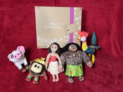 ¡Nuevo! Agotado Disney Peluche Moana Coleccionista Set 5 Maui Pua Hei Kakamora Just Play Foto 1 de 4