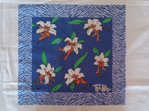 Vintage ~ Mähnen Org ~ "Tiger Lilien" ~ verstreut ~ Baumwollstoff Panel ~ 15,75"x15,5" - Bild 1 von 3