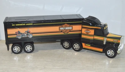 Harley Davidson Kenworth Semi Truck Hauler Buddy L винтажный 21 дюйм проверенный рабочий - Изображение 1 из 4