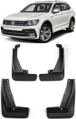 Genuine Set Splash Guards Mud Flaps FOR VW 2017-2023 Tiguan R-Line R Line SUV - Image 1 of 4