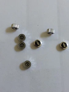 NOS Fortis Crown 5,0 x 2,8 mm Hahn 0,9 Rohr 2,5 mm Edelstahl schwarz - Bild 1 von 1