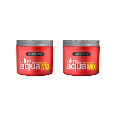 2x Morfose Ultra Aqua Hair Gel Wax 500ml – Starker Halt Rot Haarwachs Haarwax - Bild 1 von 2