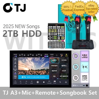 TJ Media A3 21.5" Touch Screen Karaoke Machine+TMW-80 Mic+Remote+Songbook - Image 1 of 4