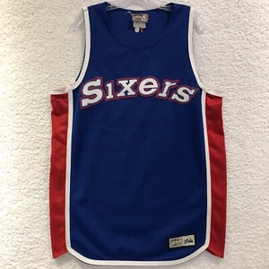 VTG Philadelphia Sixers 76ers Hardwood Classics Majestic Jersey Made in USA - Picture 1 of 11