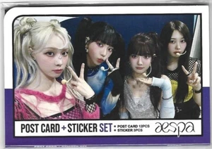 AESPA [Post Card 12P/ Sticker 3P Set] Collection K-POP A-2024.10 - Picture 1 of 3