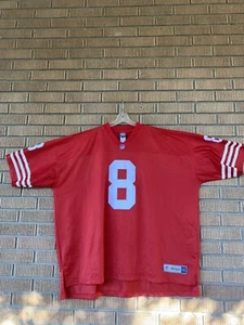 Vintage NFL PRO LINE Steve Young 49ers Jersey #8 Made In Honduras Size 5XL Red - Picture 1 of 8