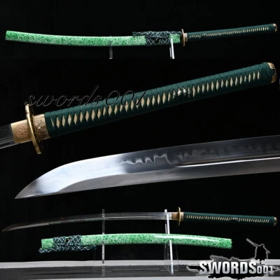 Hand Forged Naginata Combat Ready Japanese Samurai Sword Clay Temper Long Katana - Image 1 of 4