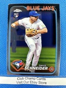 Tarjeta base de béisbol cromada Davis Schneider Topps 2024 #290 radiocontrol Blue Jays - Imagen 1 de 2