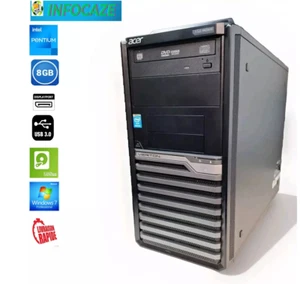 ACER VERITON SERIE M4-PENTIUM G3220 3GHZ-8GB DDR3-500GB HDD+DVDRW+WINDOWS 7 PR0 - Imagen 1 de 12