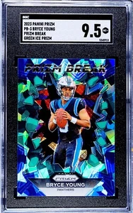 BRYCE YOUNG 2023 PANINI PRIZM BREAK GREEN ICE #PB3 SGC 9.5 - Picture 1 of 1