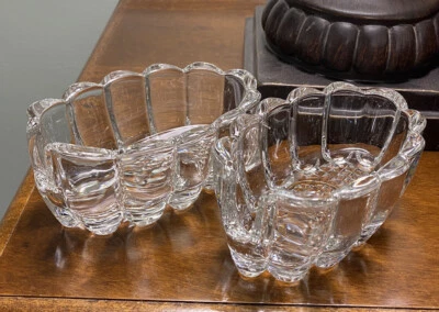 2 Cucharas Casa Princesa Tenedor Soporte Buffet Utensilio de Cristal #438 Acanalado Foto 1 de 4