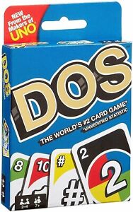 AU Uno Dos Card Game 2 -4 Player For Ages 8+ New & Sealed Free Postage