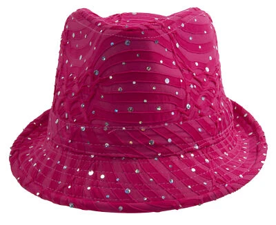 Sombrero Fedora Top Headwear para mujer brillante Foto 1 de 4