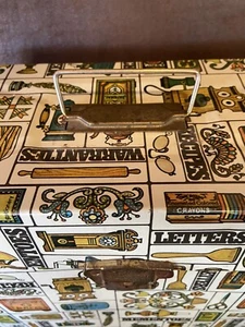 Caja de almacenamiento de hojalata para documentos cerradura y llave decoración oxidada GLOBOFF 10x12 - Imagen 1 de 14