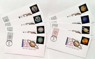 US STAMP 2016 Sct#5069-5076 "Views of Our Planets"- 1 Full Set of 8pc FDC - NEW - Image 1 of 4