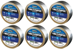 (6) ea  NASHUA 322 1541239 1.89" x 50 yd Silver HVAC Foil Tape  - Picture 1 of 4