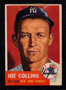 1953 Topps #9 Joe Collins - Yankees - VG - (Tape) Low Grade - Picture 1 of 2