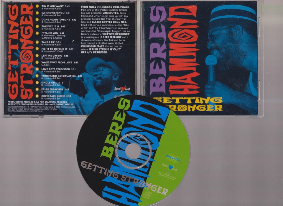 Beres Hammond - Getting Stronger (CD, Jan-1997, Rounder Select) #1224KD - Image 1 of 1