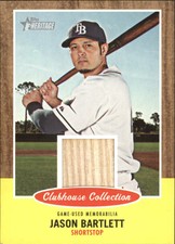 2011 Topps Heritage Clubhouse Collection Relics #JB Jason Bartlett 
