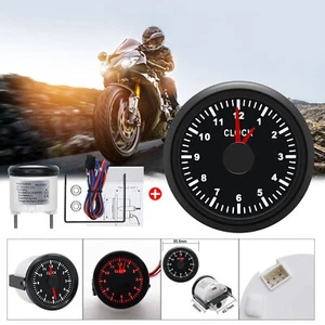 52mm Car Gauge Clock Meter Luminous Interior Watch Auto Dashboard Clocks Boat - Picture 1 of 12