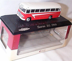Ikarus 311 1960 rot & cremefarbene klassische Reisebusse im Maßstab 1:72 Neu im Karton