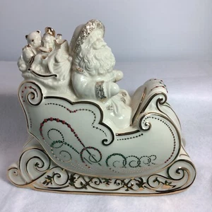 Lenox Christmas DASH AWAY ALL FIGURE Weihnachtsmann & Schlitten - S8 - Bild 1 von 7