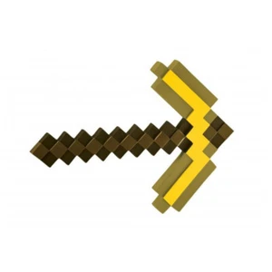 Minecraft Gold Spitzhacke 40 cm Kunststoff Lizenzware OVP NEU - Bild 1 von 1