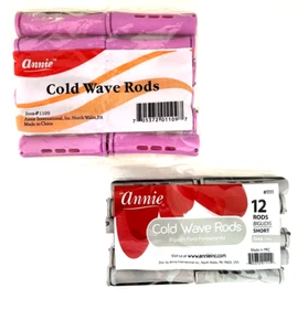 2 PACK - Annie Cold Wave Rods - Rubber Band for Hair Curling and Perm Styling - Picture 1 of 2