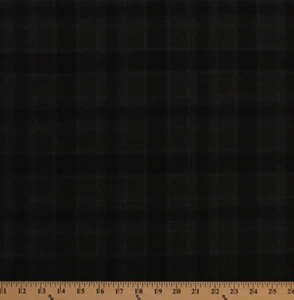 60" Wool Blend Olive-Brown Cast Uneven Plaid Soft Suiting Fabric by Yard A611.05 - Picture 1 of 1