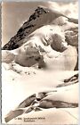 Jungfraujoch Rottalhorn Alpes bernoises montagne roche de neige photo réelle carte postale RPPC