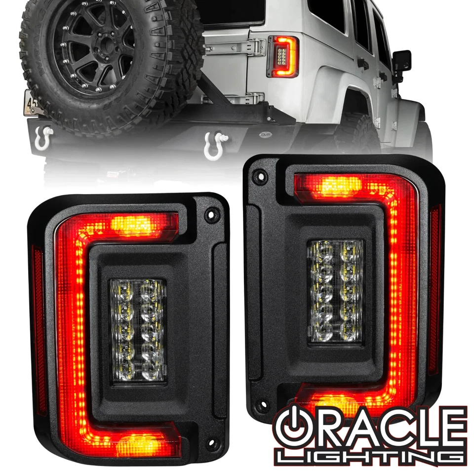 Oracle Lighting Flush Mount Led Tail Lights Fits 2007 - 2017 Jeep Wrangler JK - Image 1 of 4