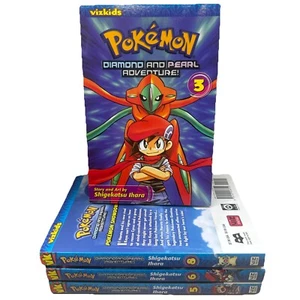 POKEMON DIAMOND and PEARL ADVENTURE Manga English Lot Of 4 Books Volumes 3 5 6 8 - Picture 1 of 20