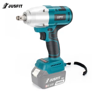 JUSFIT 1/2" Cordless Impact Wrench Driver Brushless Rattle Gun For Makita 18V - Picture 1 of 14