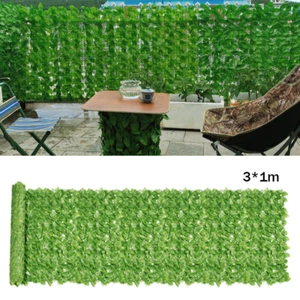 3M Artificial Plant Wall Mat Greenery Hedge Grass Fence Privacy Foliage Panel - Picture 1 of 17