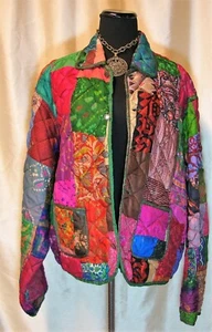 EUC Art-e-Zen L/XL/XXL 100% Seide Nothing Matches Wende Steppjacke - Bild 1 von 7