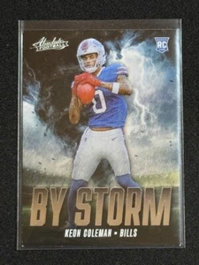 Keon Coleman (RC) 2024 Panini Absolute Football - By Storm Insert #BS-KCN BILLS - Picture 1 of 4