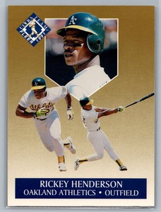 1991 Fleer Ultra Team Gold Rickey Henderson #5 of 10 - HOF NM-MT *TEXCARDS*