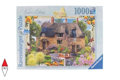 PUZZLE PAESAGGI RAVENSBURGER COTTAGES E CHALETS BAKER S COTTAGE 1000 PZ - Immagine 1 di 2