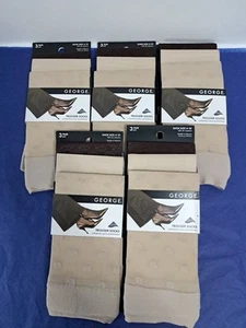 15 pares de calcetines pantalones George para mujer 4-10 beige tostado marrón bota ligeros  - Imagen 1 de 3