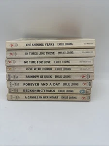 Emilie Loring Vintage Romance Book Lot of 8 Bantam Mid Century Paperback - Foto 1 di 19