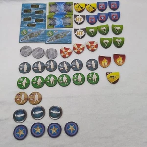 (50) Memoir 44 Campaign Book Token Tokens - Picture 1 of 5
