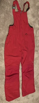 Lands End RED Squall Grow-A-Longs Snow Bibs Ski Bib Pants Youth Size 16 - Image 1 of 3