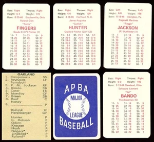 1969 APBA Original Season - OAKLAND A's Team set - Picture 1 of 1