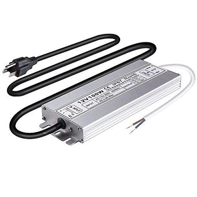 Idealy 100W 12V DC LED Power Supply, IP67 Waterproof Low Voltage Transformer ... - Image 1 of 4