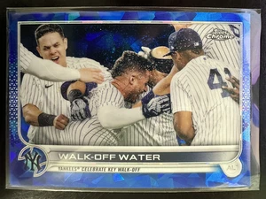 Walk-Off Water 2022 Topps Chrome Sapphire Update - #119 - New York Yankees - Picture 1 of 2
