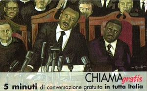*2907 G CHI 649 SCHEDA NUOVA CHIAMAGRATIS PERSONAGGI MARTIN LUTHER KING - Picture 1 of 1