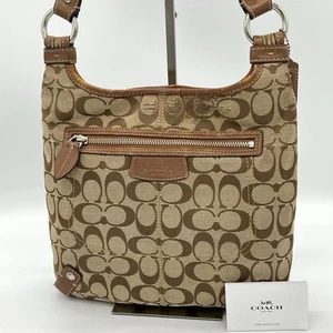Bolso de hombro COACH Sacoche de lona exclusiva - Imagen 1 de 9